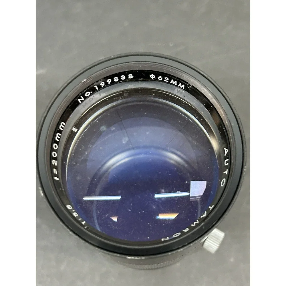 Tamron Auto 1:3.5 F=200mm No. 199838 Camera Lens W/ Case